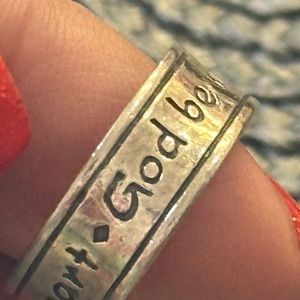 James Avery ring size 6.5“ God be with us together and apart” RETIRED